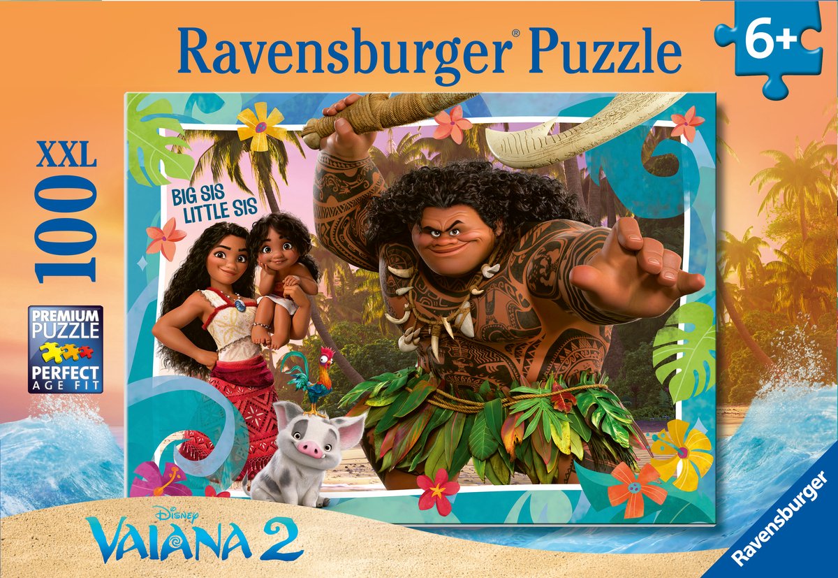 Ravensburger Puzzle Vaiana 2 Aufbruch in neue Welten - Puzzle - 100 XXL-Teile