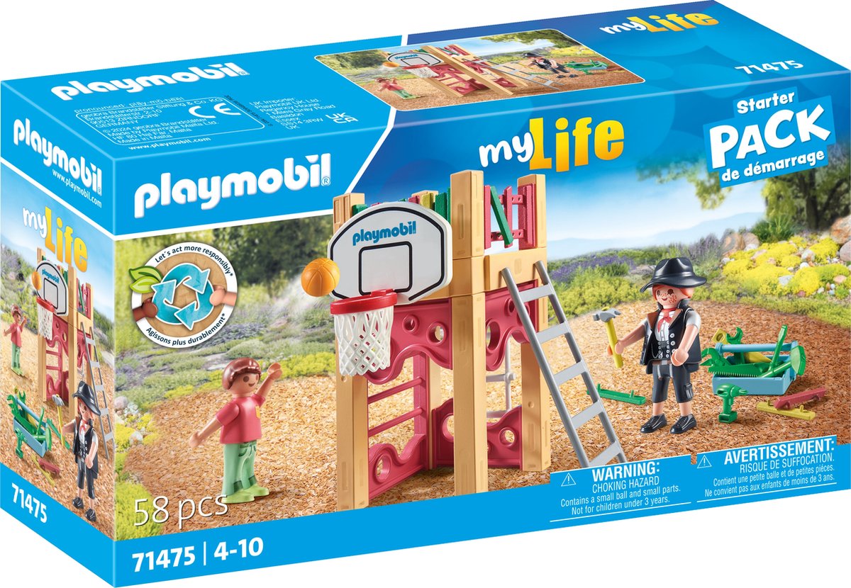 Playmobil 71475 Starter Packs Timmerman auf dem Weg zum Job