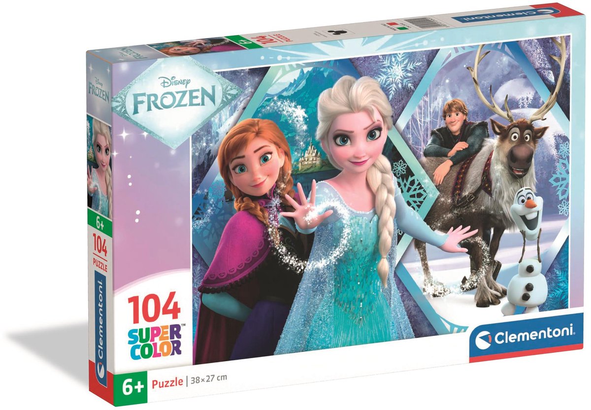 Clementoni - Puzzle - 104 Teile - Frozen - Kinderpuzzle - ab 6 Jahren