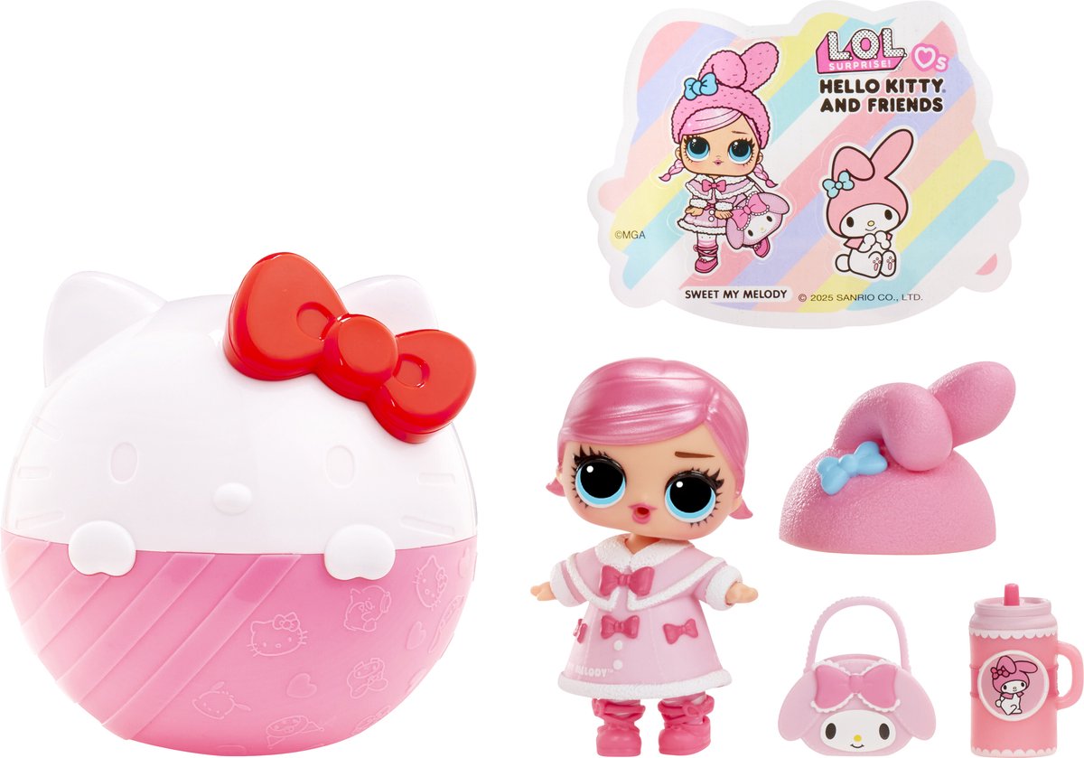 Lol. Surprise Loves Hello Kitty Friends Tots Hauptfiguren-Sortiment | 12 Stück