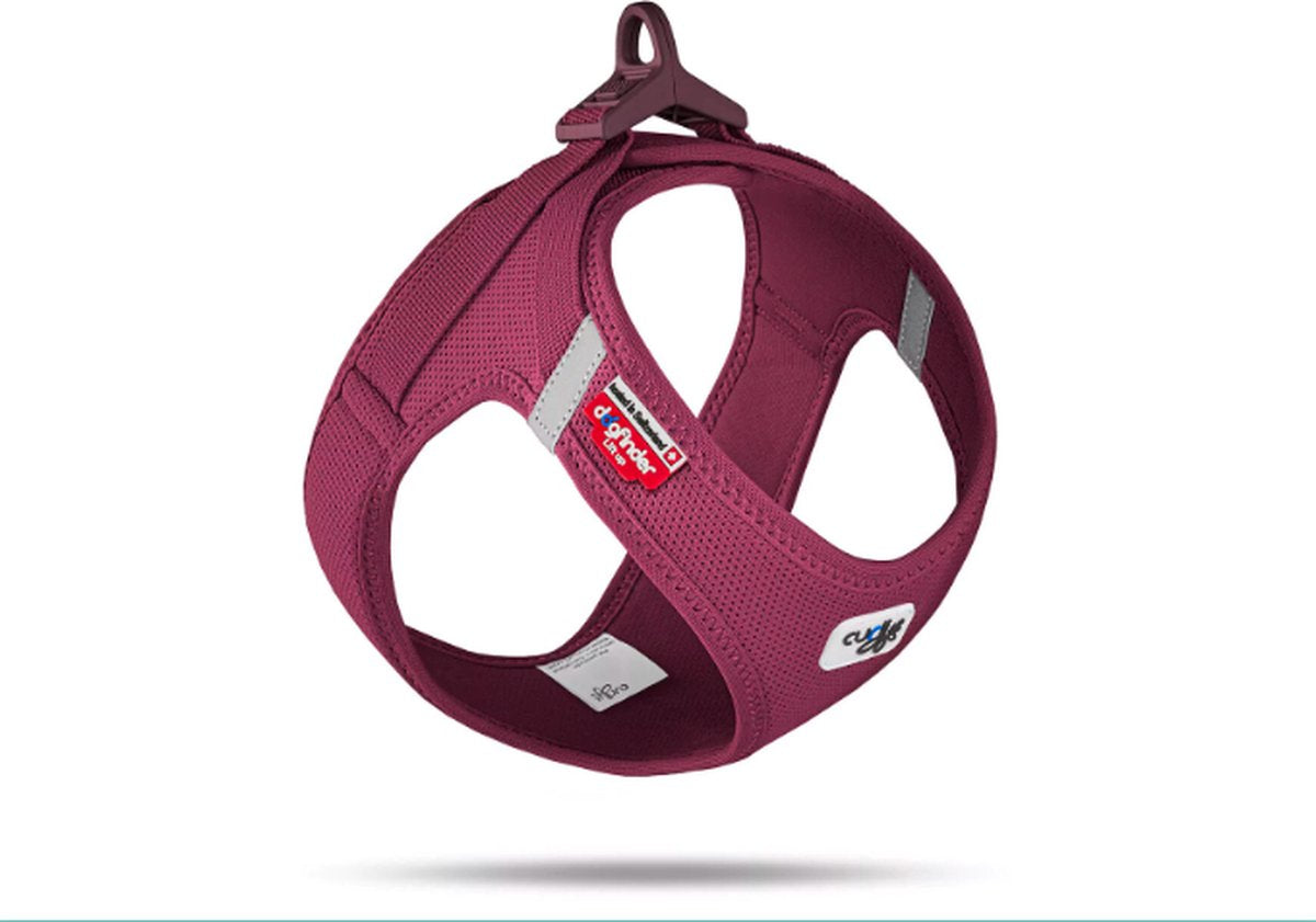 Curli vest harness clasp air-mesh ruby xs