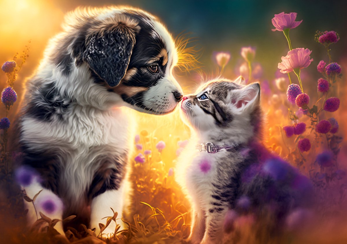 Castorland Puzzle Neue Freundschaft - Puzzle 500 Teile.