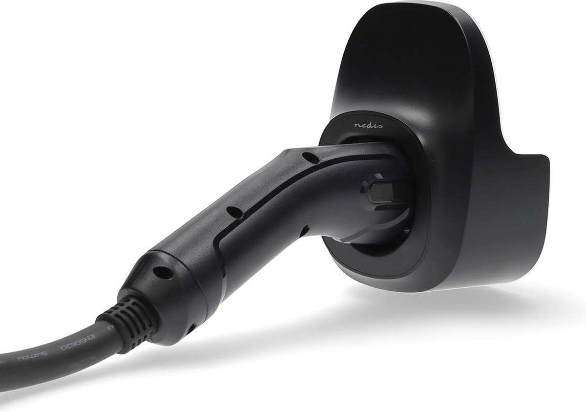 Nedis Ladekabelhalter für Elektroautos – Wandhalterung – EV-Ladekabel – langlebiges ABS – universeller Kabelhalter