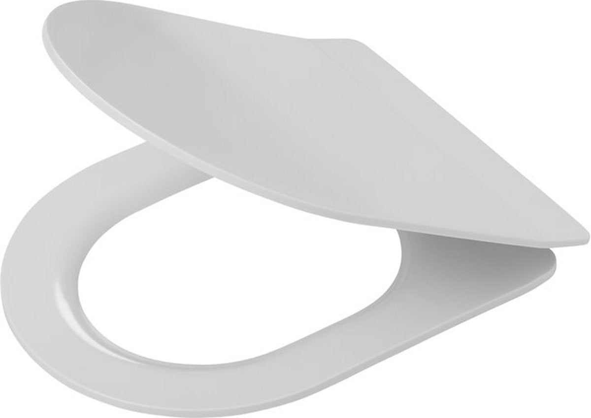 Tiger carter - wc bril d-vorm - topfixing - softclose - easy clean functie - duroplast wit