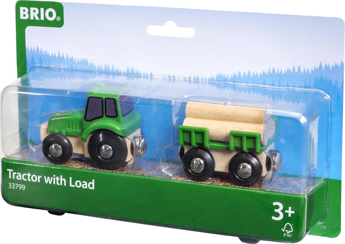 Brio-Traktor mit Anhänger - 33799