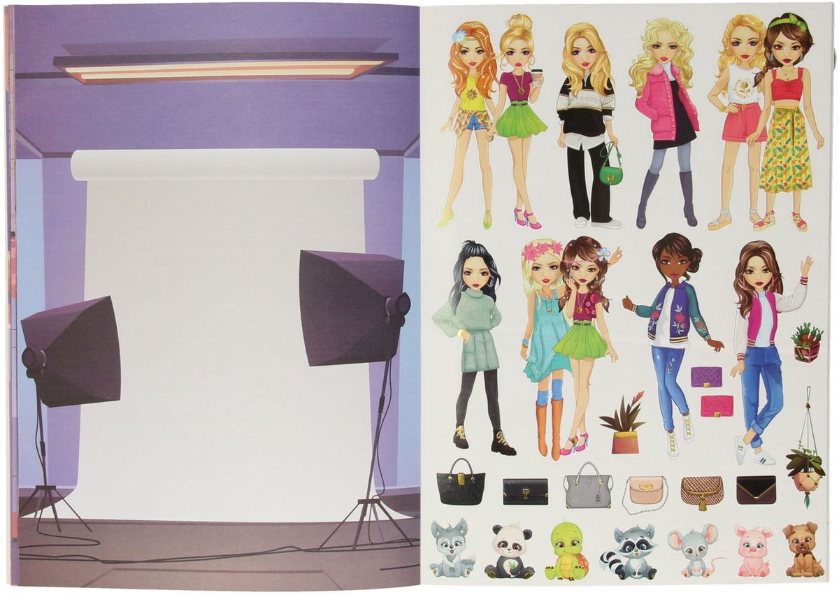 Grafix Besties Stickerbuch „Dress Me Up“.