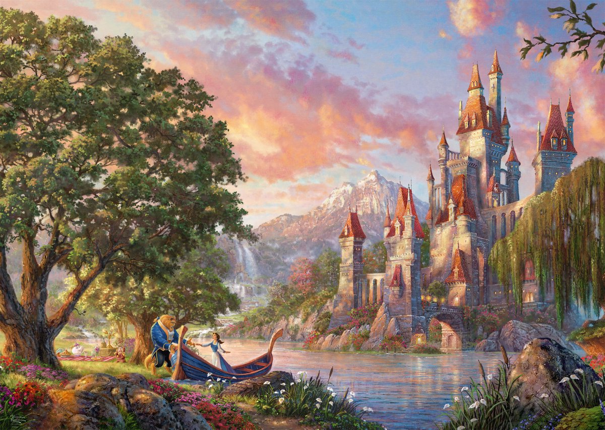 Schmidt Puzzle Disney Belles magische Welt 3000 Teile Pappe.