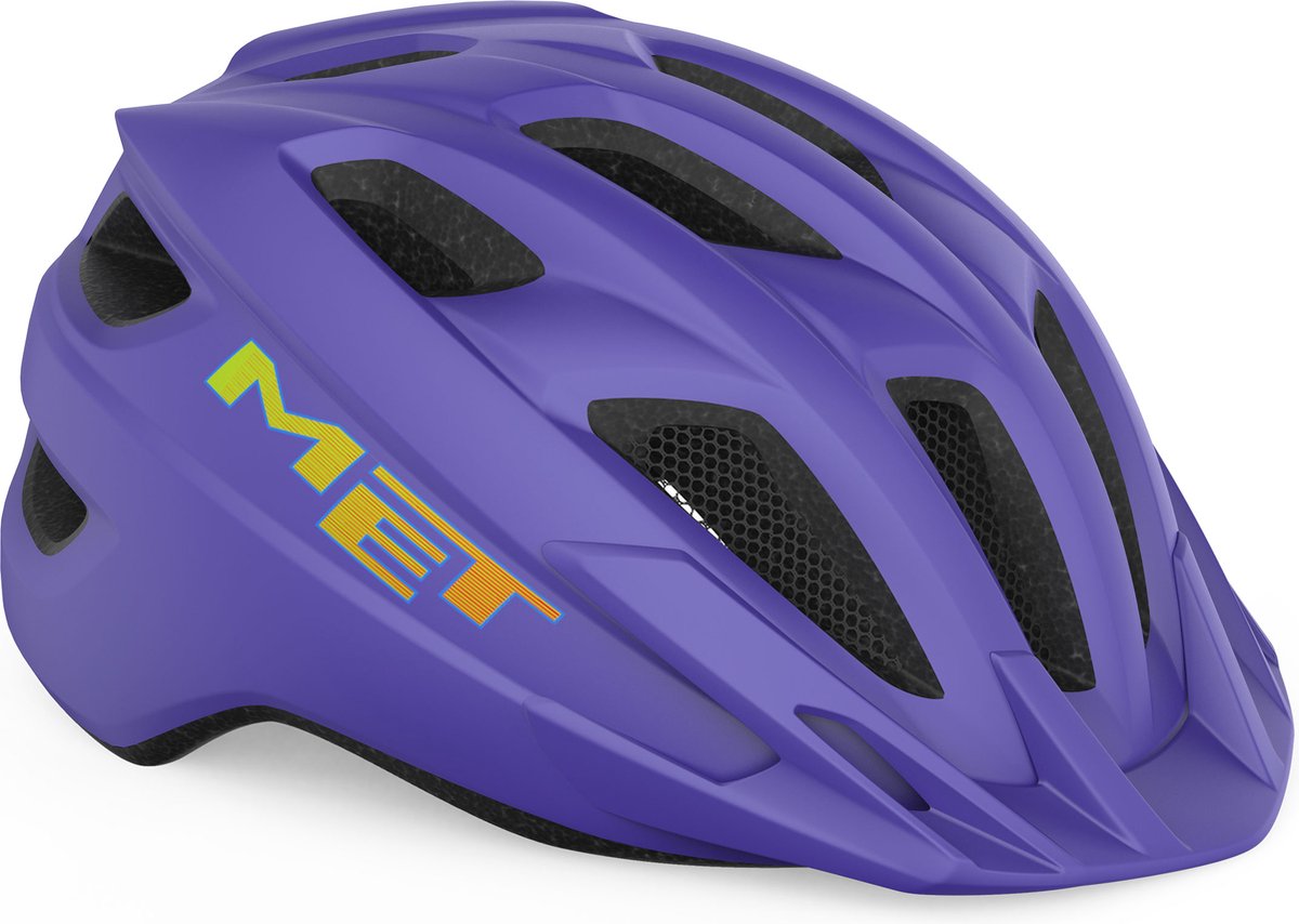 Mit Crackerjack Fahrradhelm Jungen Mädchen - Fahrradhelm Kinder - Größe Unisize (52-57cm) - Lila matt