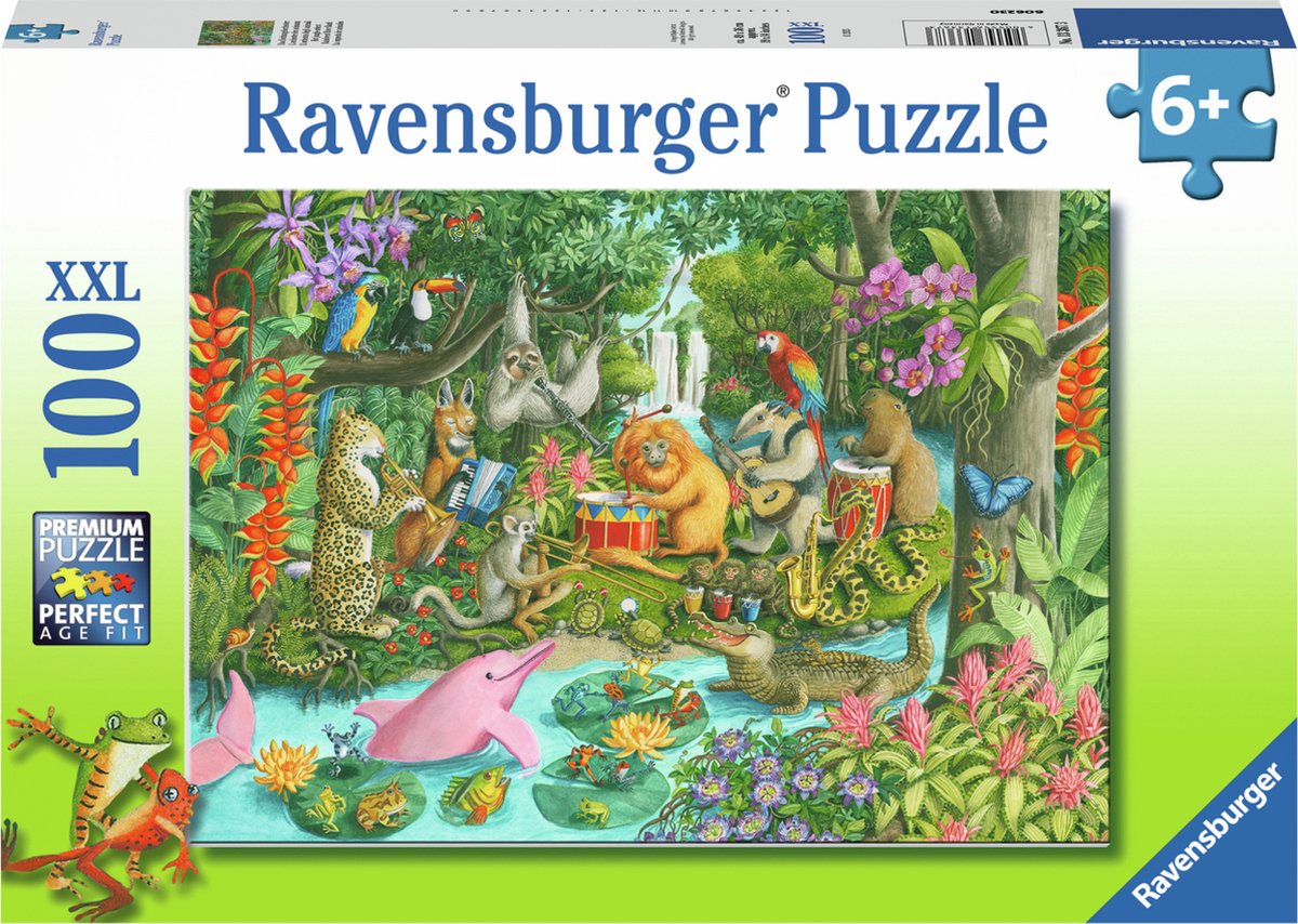 Ravensburger Puzzle Das Dschungelorchester - Puzzle - 100 XXL-Teile