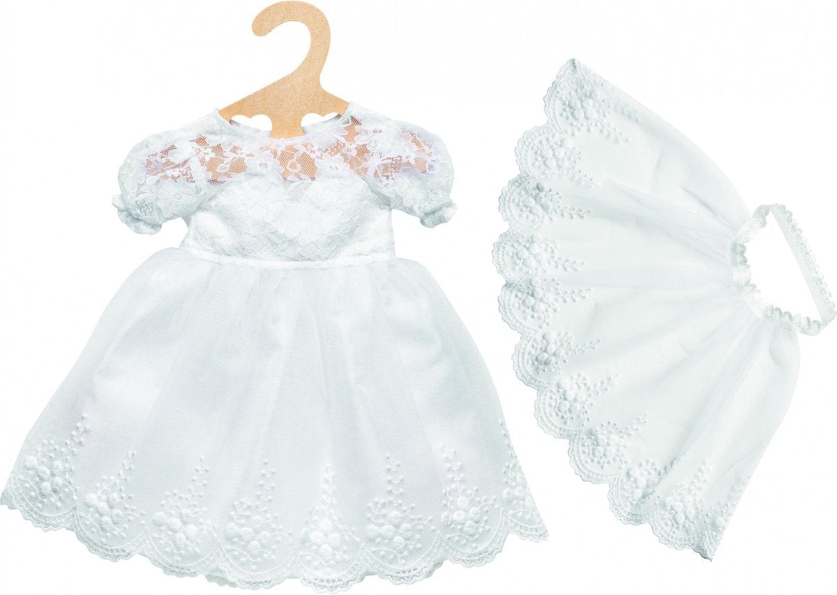 Heless Puppenhochzeitskleid mit Schleier, 35-45 cm