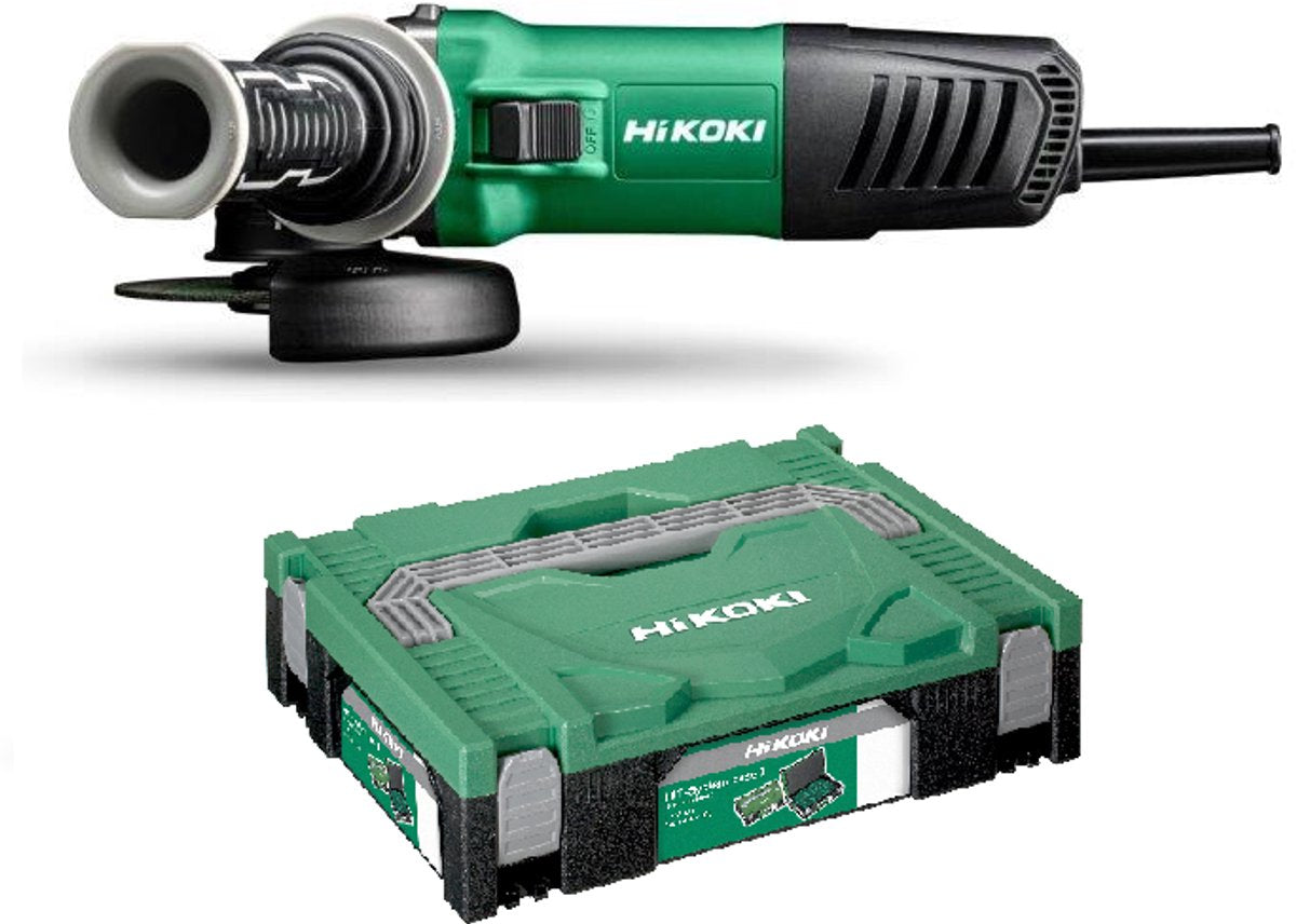 Hikoki g13sw2y4z haakse slijpmachine 125 mm 1200w in koffer