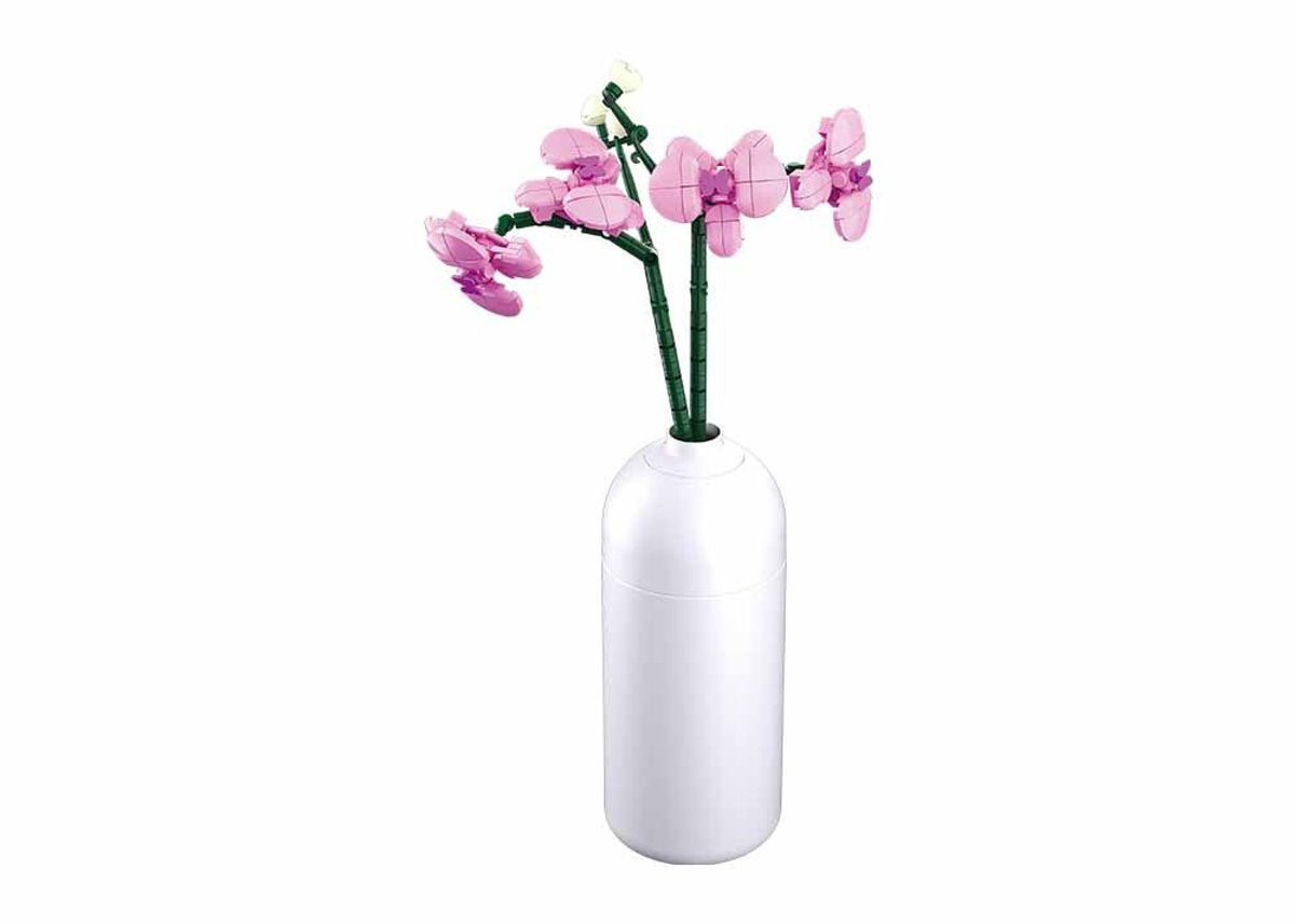 Sluban Orchidee Bauspielzeug für Kinder ab 12 Jahren – Konstruktionsspielzeug Modellbau – Baukasten mit 253 Bausteinen – M38-B1101-12