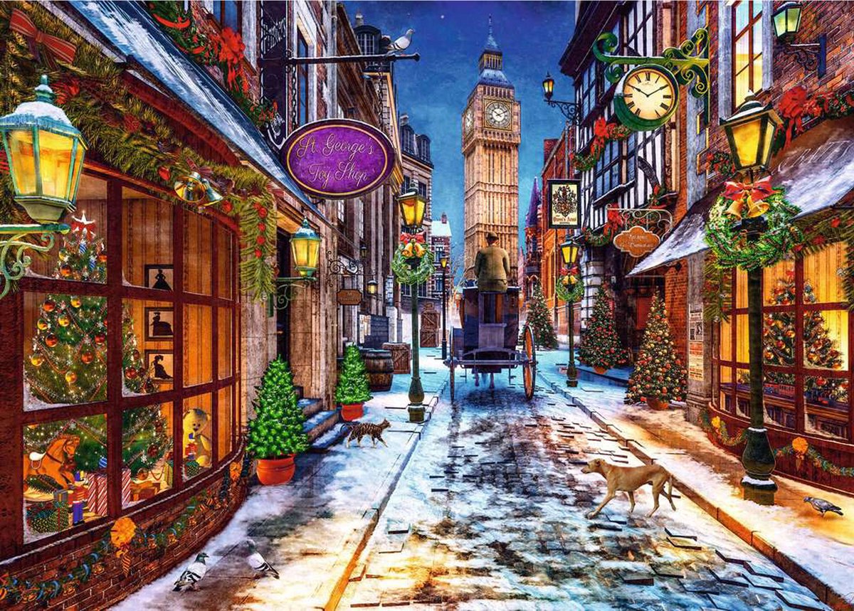 Ravensburger Weihnachtspuzzle – 1000 Teile Weihnachtspuzzle.