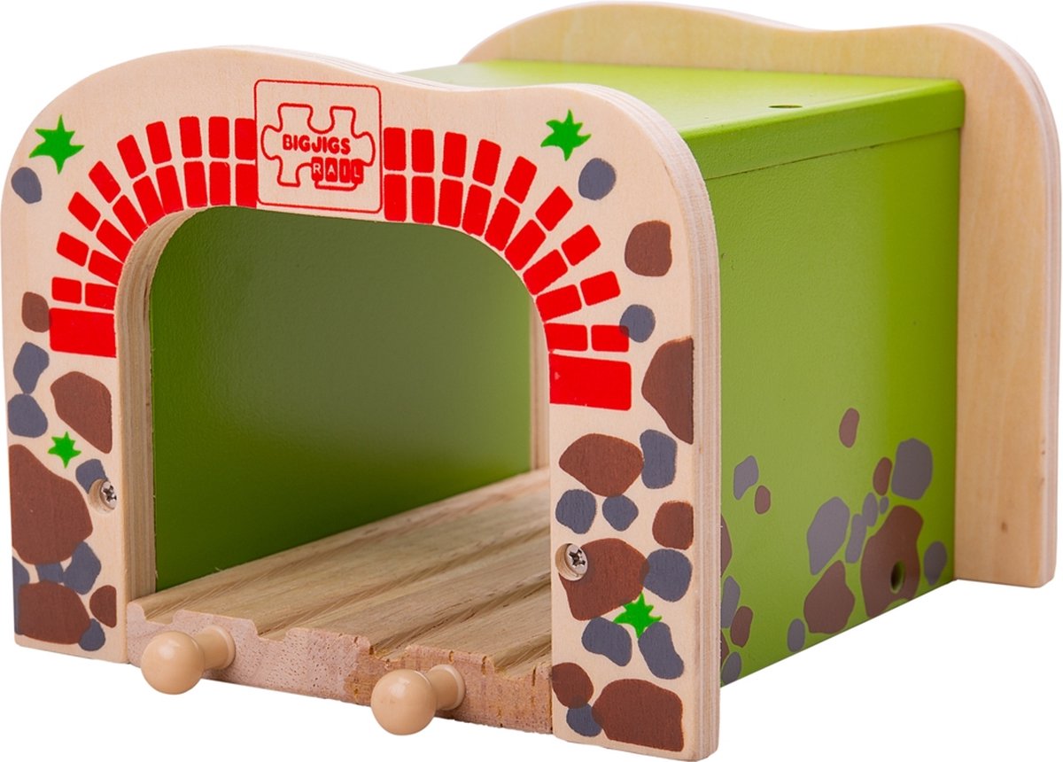 Bigjigs Holzschienen - Doppel -Spur -Tunnel
