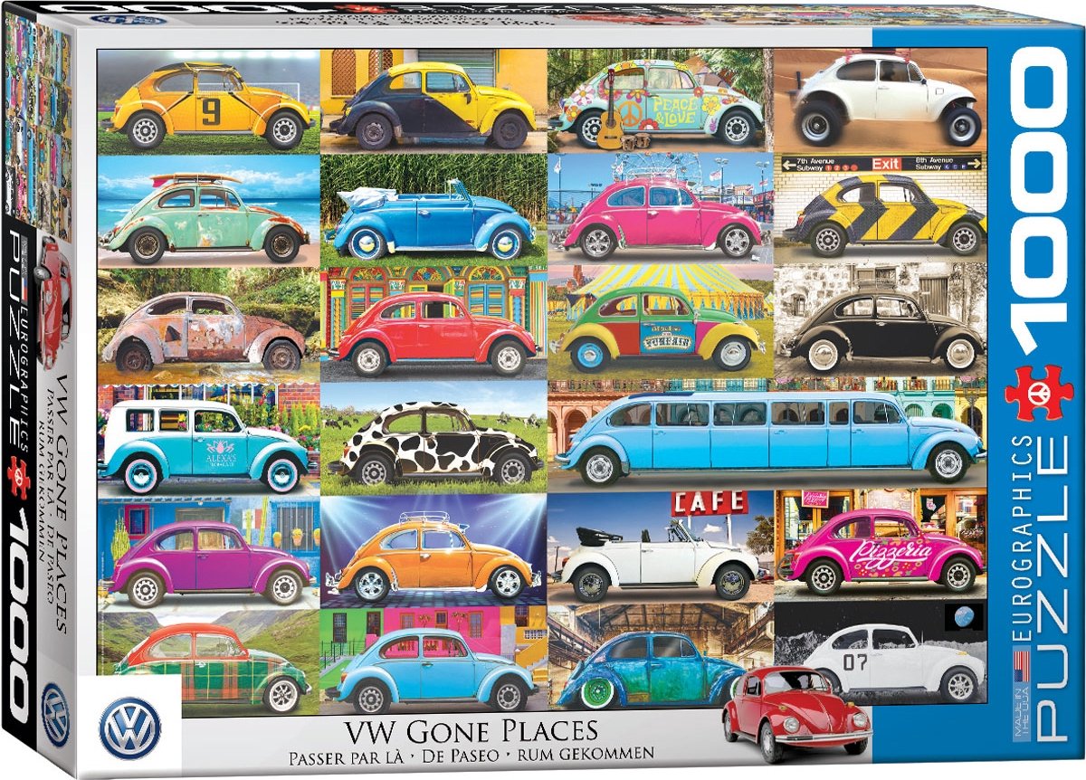 Eurographics Volkswagen – VW Gone Places – 1000 Teile 68 x 48 cm (B x H) – Puzzle