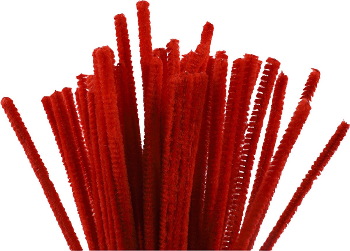 Creativ Company CC Chenilledraht 6 mm rot 50 Stück