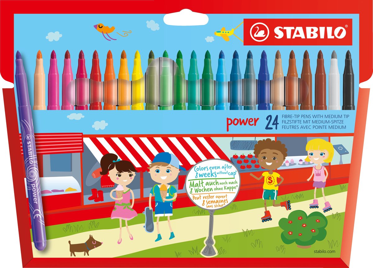 Stabilo -Kraft - Filzstift - Set mit 24 Teilen