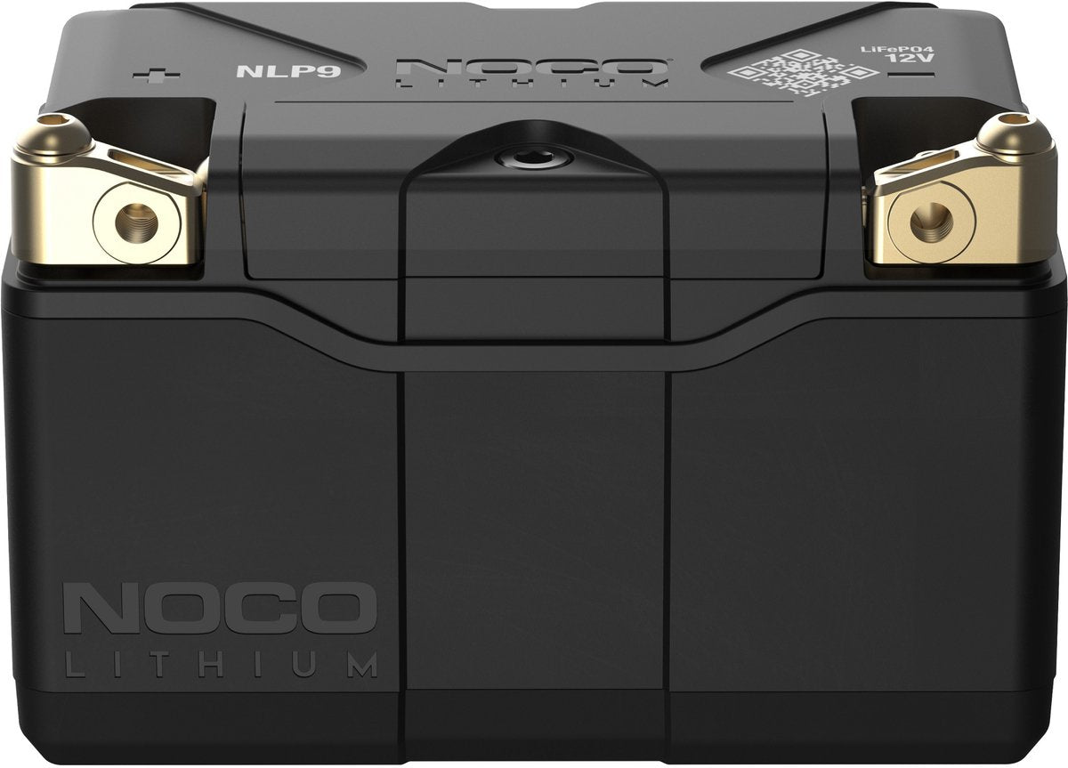 Noco NLP9 Lithium-Powersport-Batterie – 12 V, 3 Ah – 400 A Startleistung – leicht, wartungsfrei – sicheres Lithium