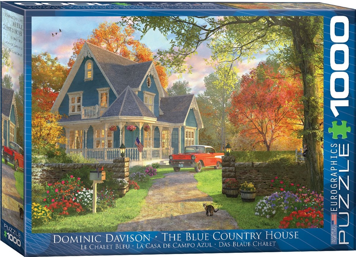 Eurographics – Das blaue Landhaus – Dominic Davison – 1000 Teile 68×48cm (B×H) – Puzzle