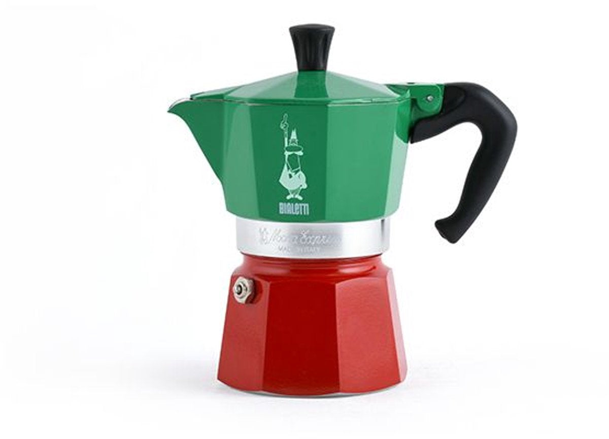 Bialetti Moka Express Italia – Kaffeemaschine – 3 Tassen – Aluminium