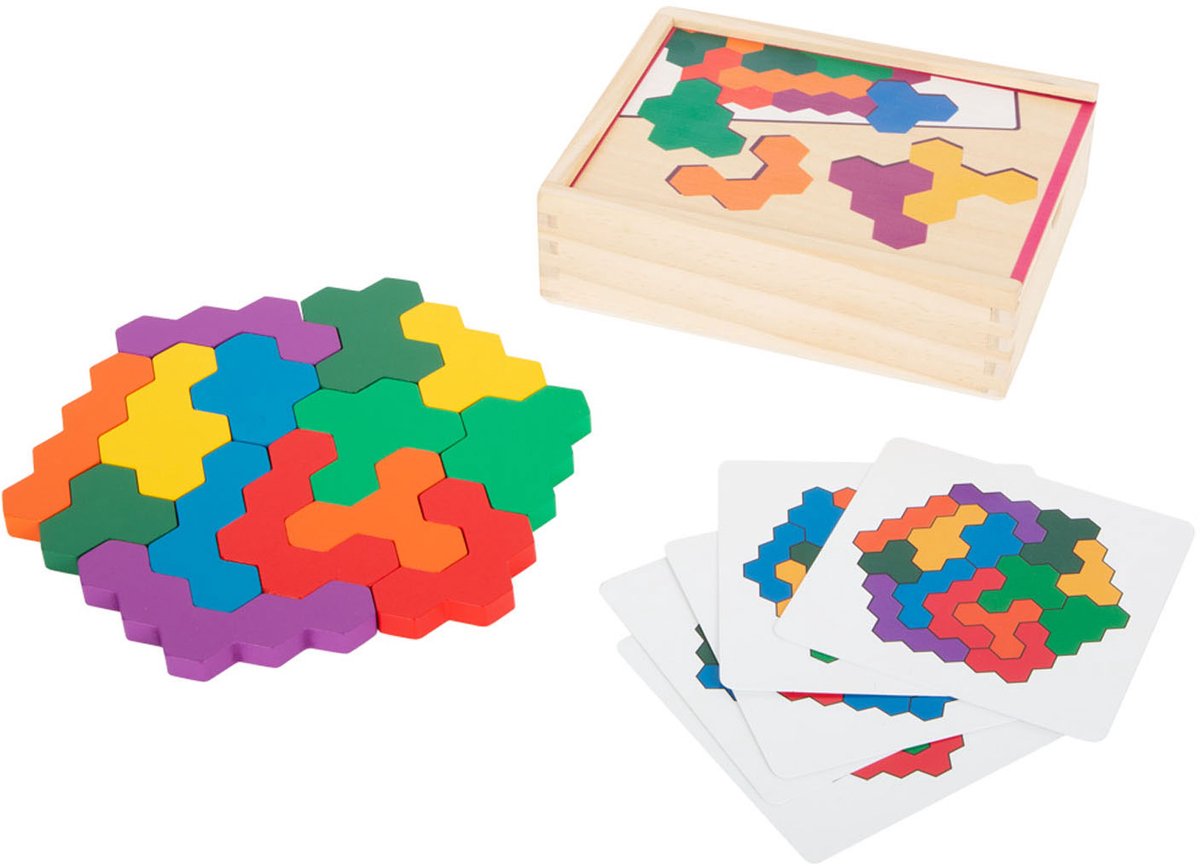 Kleiner Fuß - Holzformpuzzle Sechseck