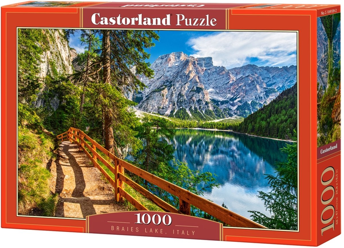 Selecta Castorland Puzzle Pragser Wildsee Italien, 1000 Teile.
