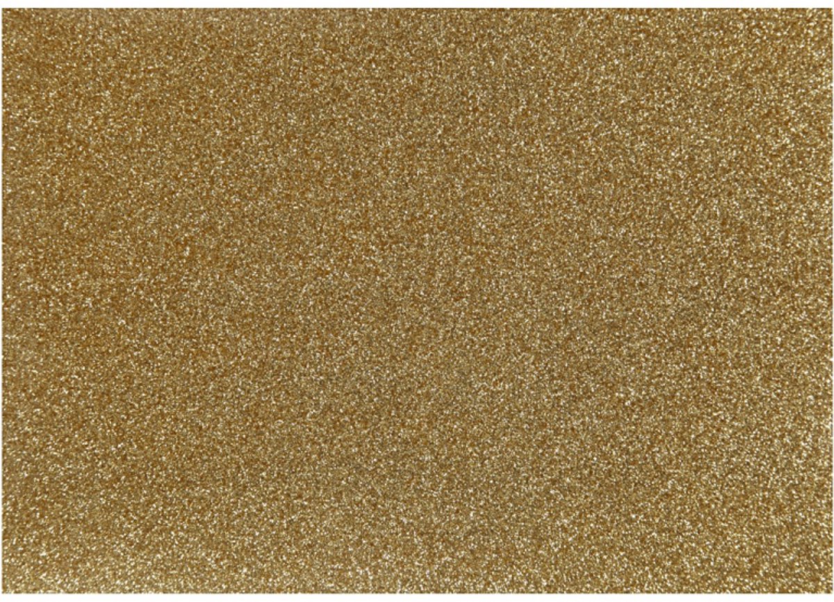 Creativ Company Bügelfolie Glitzer Gold, A5