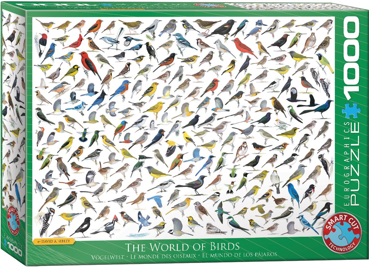 Eurographics – Die Welt der Vögel – David Sibley – 1000 Teile 68×48 cm (B×H) – Puzzle