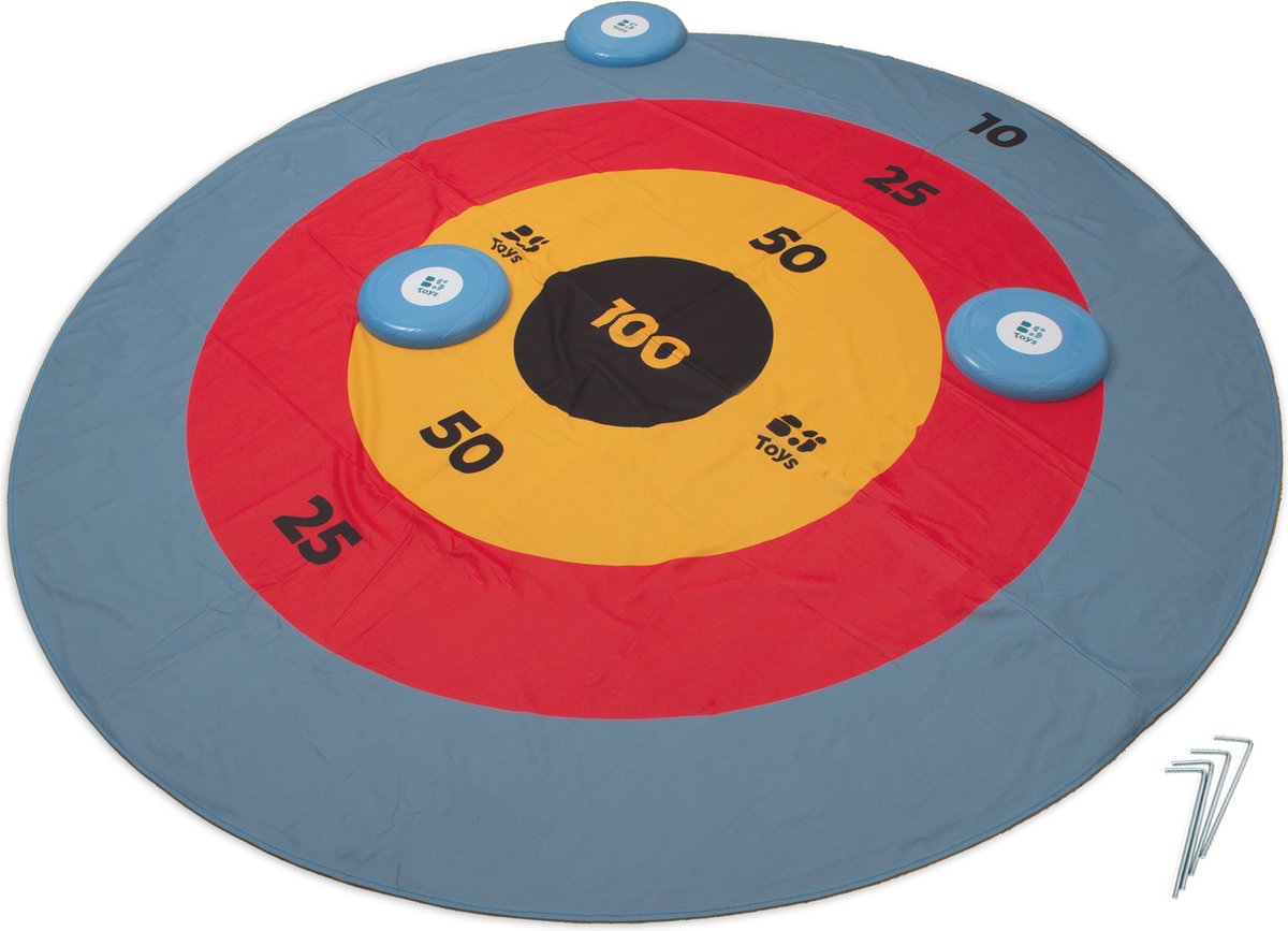 Bs Toys Disc Deluxe Wurfspiel – Scheibenwurfspiel – Kinderspielzeug 1 bis 4 Spieler – Outdoor-Spielzeug – Wurfspiel Kinder – Brettspiele Kinder – Geschenk Kind – Spiele für Kinder – Outdoor-Spielzeug – Outdoor-Spiel – Outdoor-Spiele