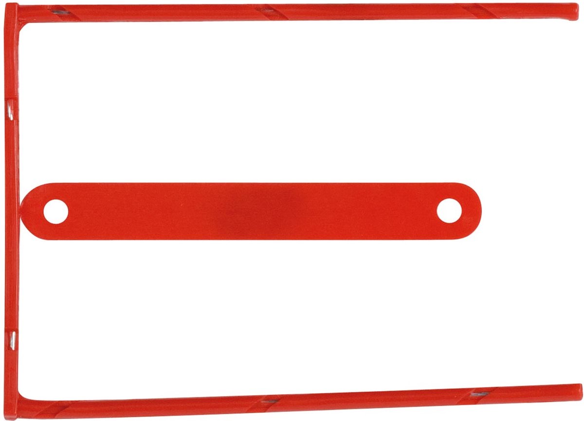 Q-connect Archivordner D-Clip | Karton mit 100 Stück | rot