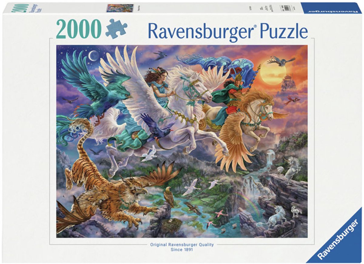 Ravensburger Puzzle durch die Luft auf einem Pegasus – Puzzle – 2000 Teile
