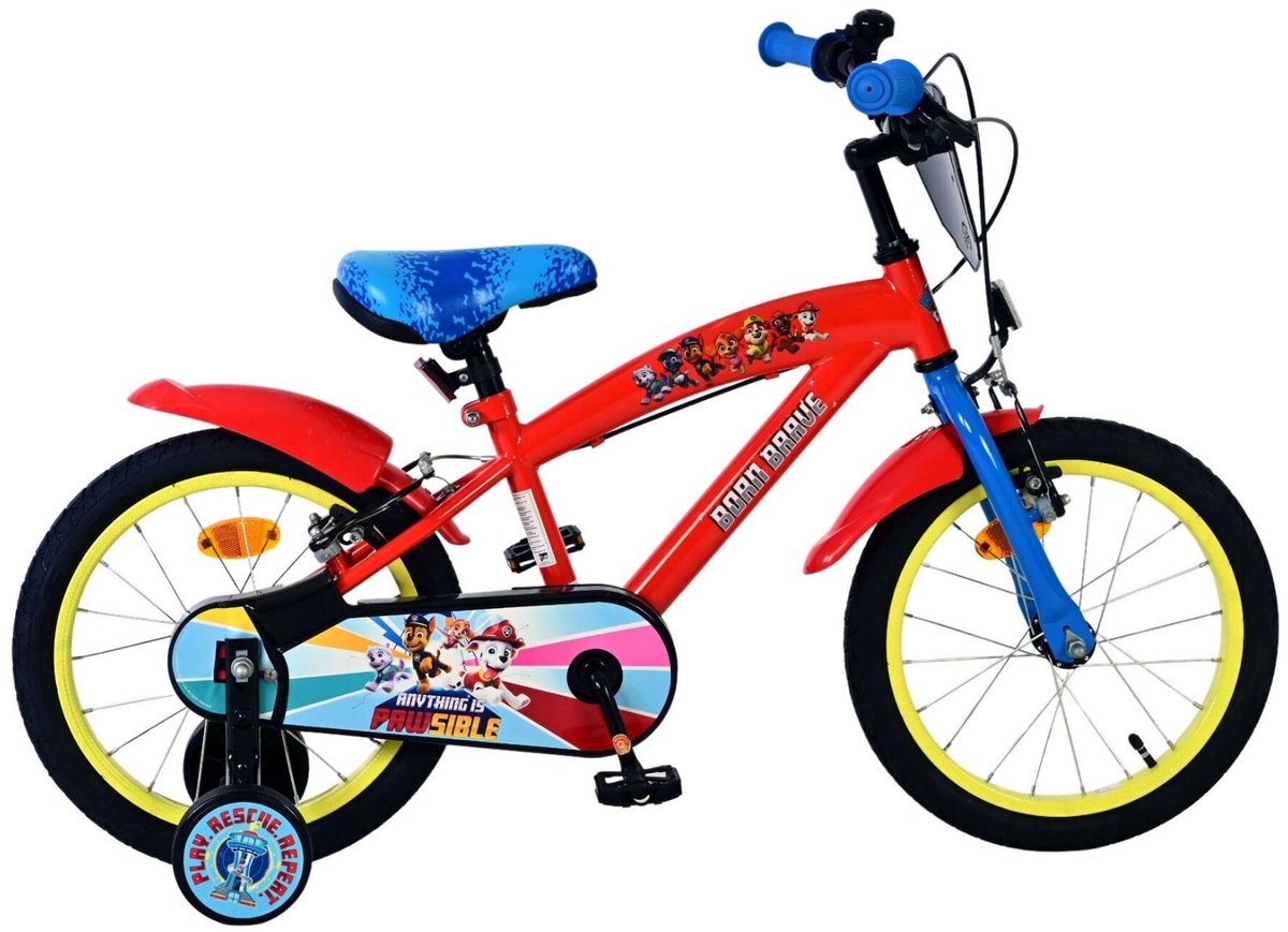 Paw Patrol Kinderbike Jungen 16 Zoll rote zwei Handbremsen