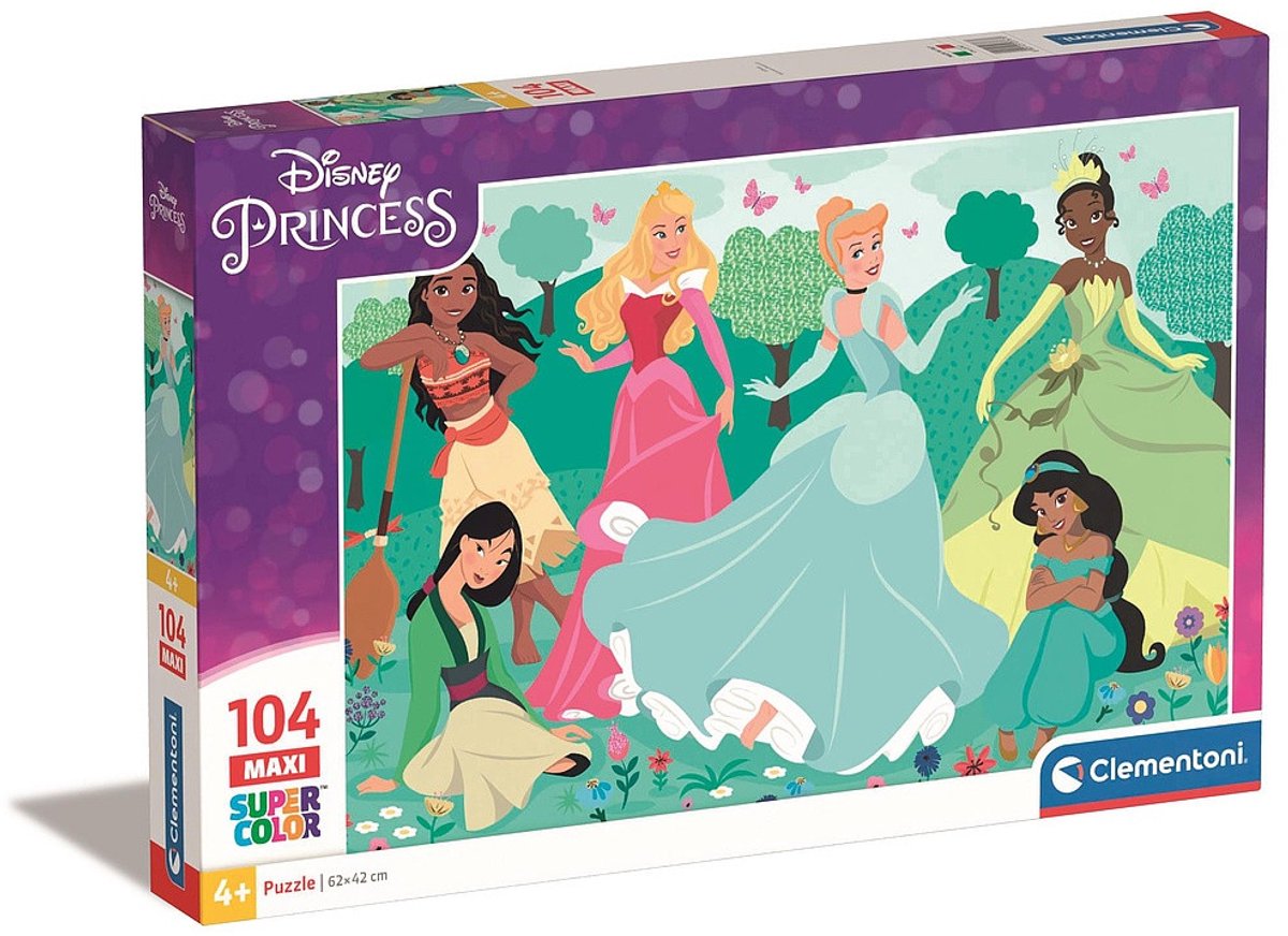 Clementoni Maxi-Puzzle Disney Prinzessin, 104 Teile.