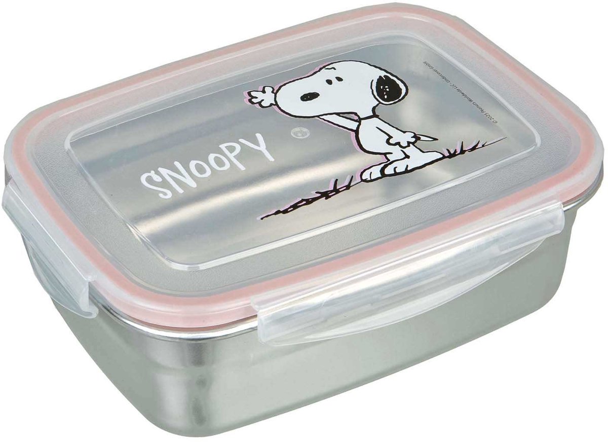 Undercover Lunchbox Snoopy aus Edelstahl mit Kunststoffdeckel.