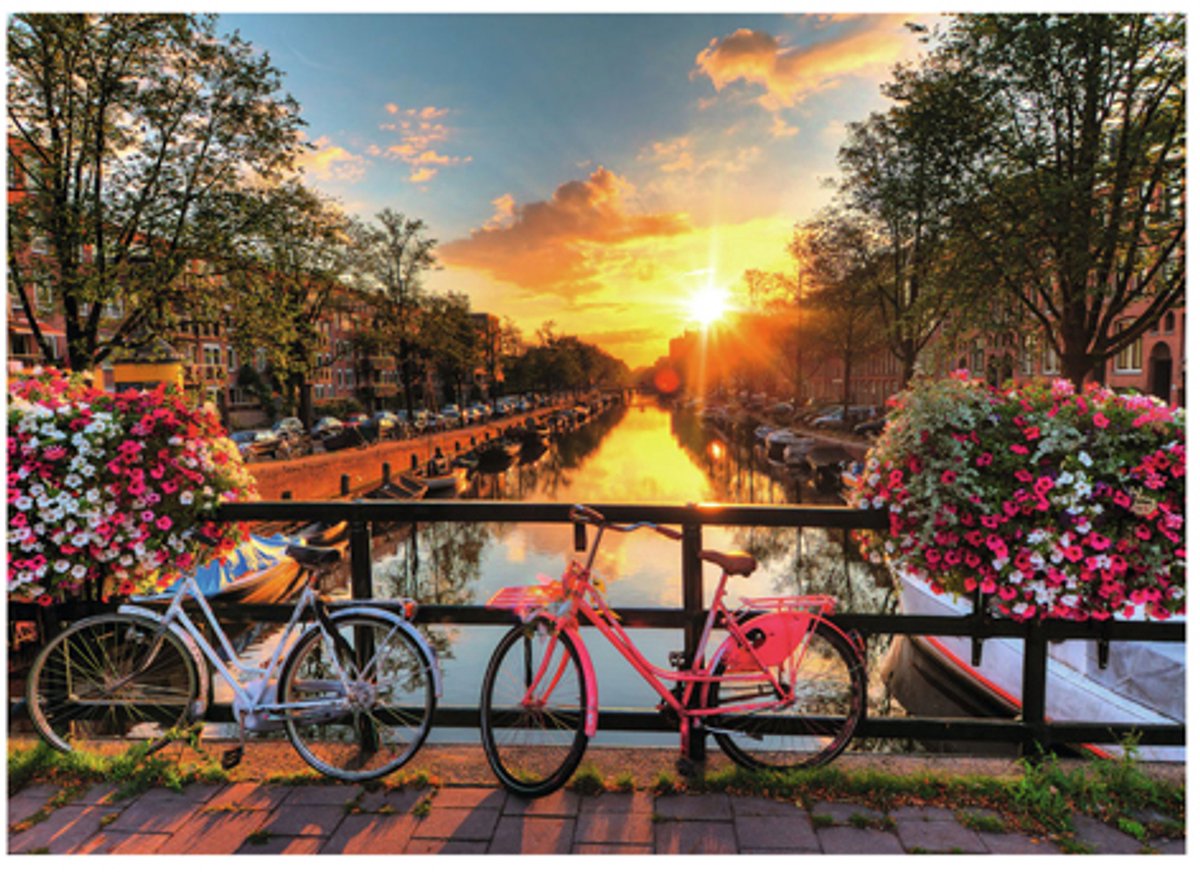 Ravensburger Jigsaw Puzzle Fahrräder in Amsterdam, 1000st.
