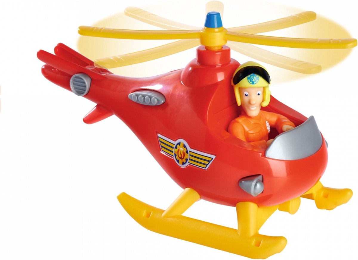 Simba -Feuerwehrmann Sam Wallaby -Hubschrauber mit Tom Thomas