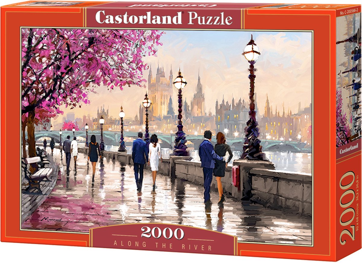 Castorland entlang des Flusses – Puzzle – 2.000 Teile – Satin-Finish – perfekte Passform – europäische Qualität