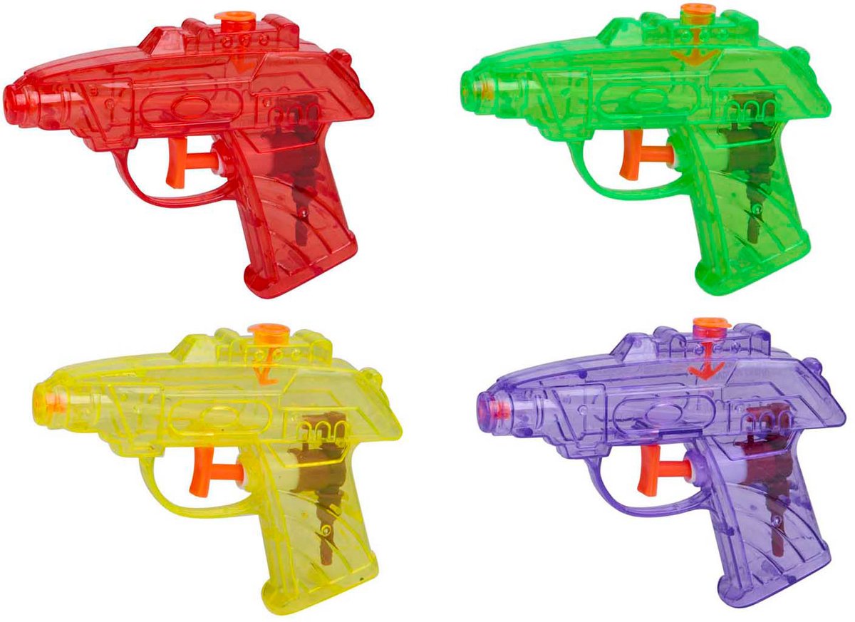 Wasserpistolen 11,5cm, 4 Stk.