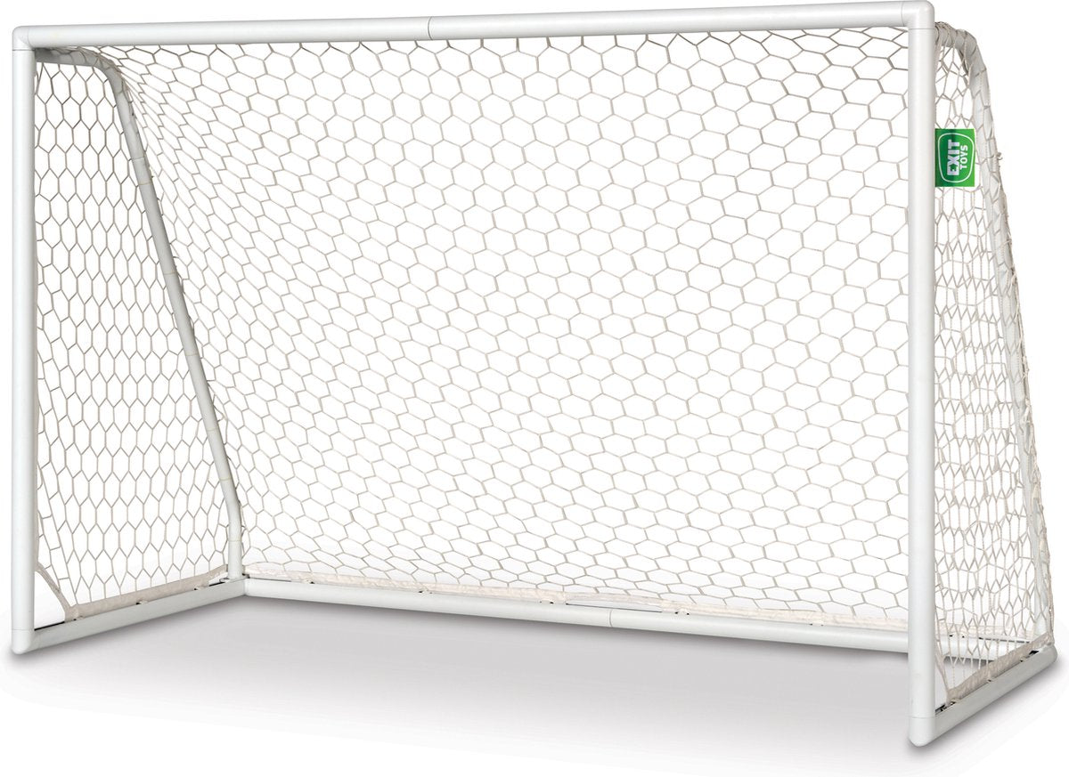 Exit toys exit scala aluminium voetbaldoel 180x120cm - weerbestendig - voetbal goal - voor kinderen - tuin - wit