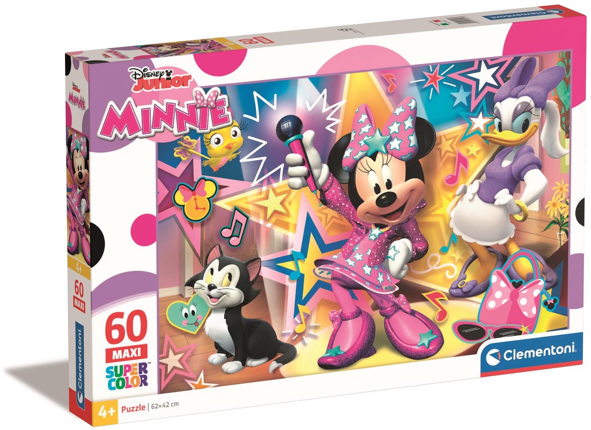 Clementoni – Puzzle – 60 Teile – Minnie Mouse Happy Helper – Puzzle für Kinder ab 4 Jahren