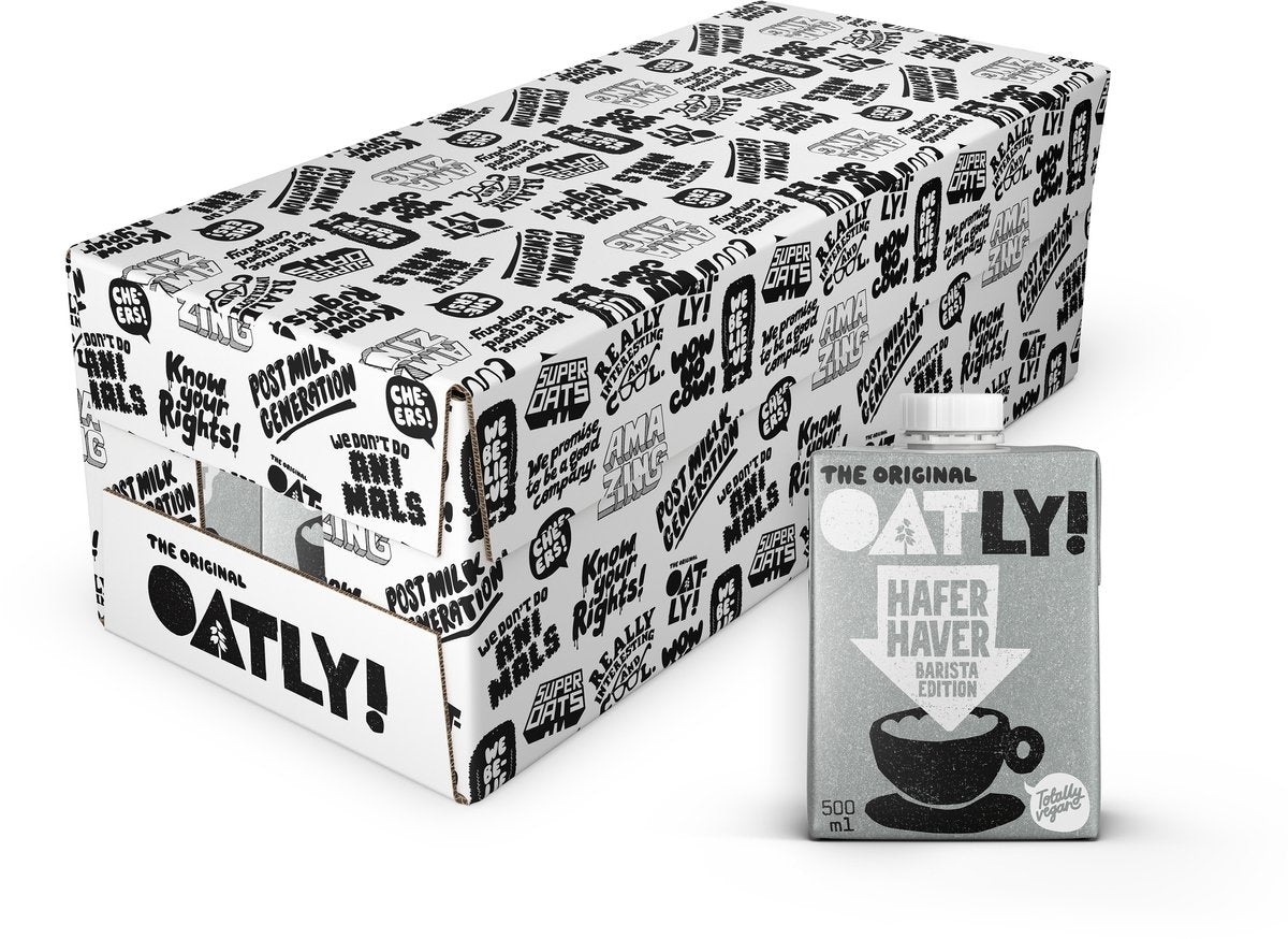 Hafer! oatly oats Barista Edition – 10 Stück – (5l) – haltbare Pflanzenmilch – Barista 0,5l – Vorteilspack