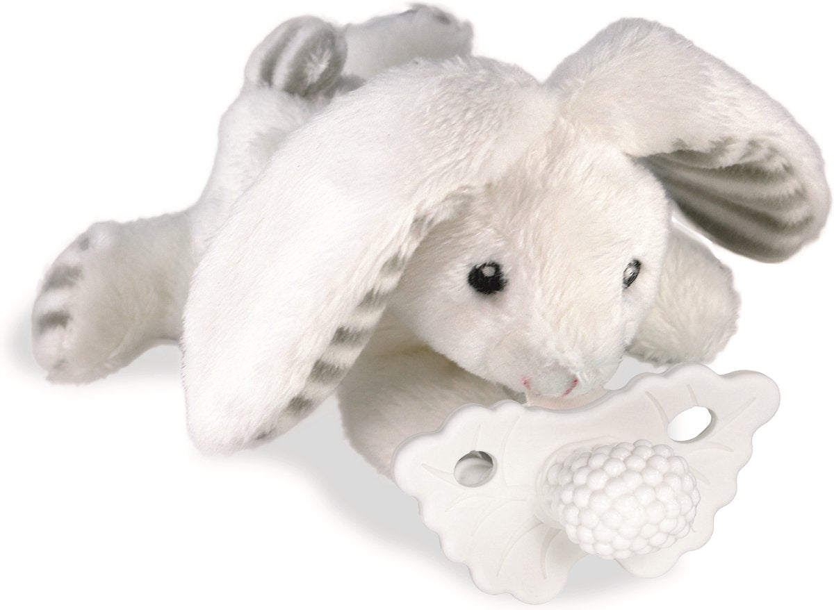 Razbaby – Razbuddy Schnuller-Kuscheltier inklusive Razberry-Beißschnuller – Hase