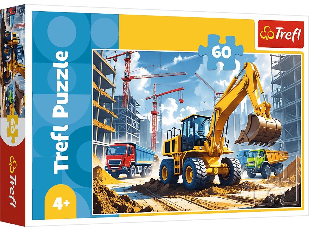 Trefl 60 – Baggerlader-Traktor _FSC-Mischung 70 %.