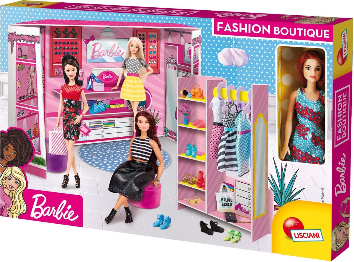 Lisciani Barbie-Modeboutique mit Puppe