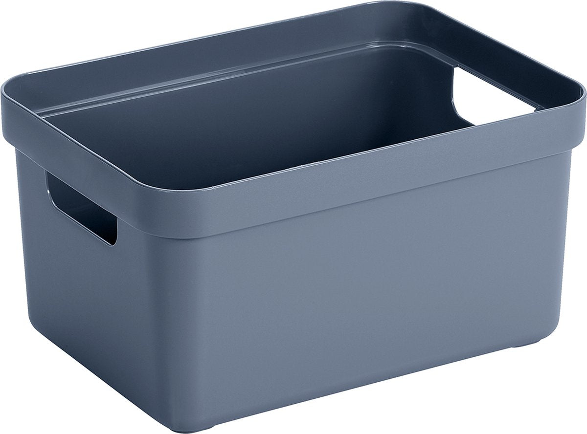 Sunware - Sigma Home Aufbewahrungsbox 13l dunkelblau - 35 x 24,6 x 18,3 cm