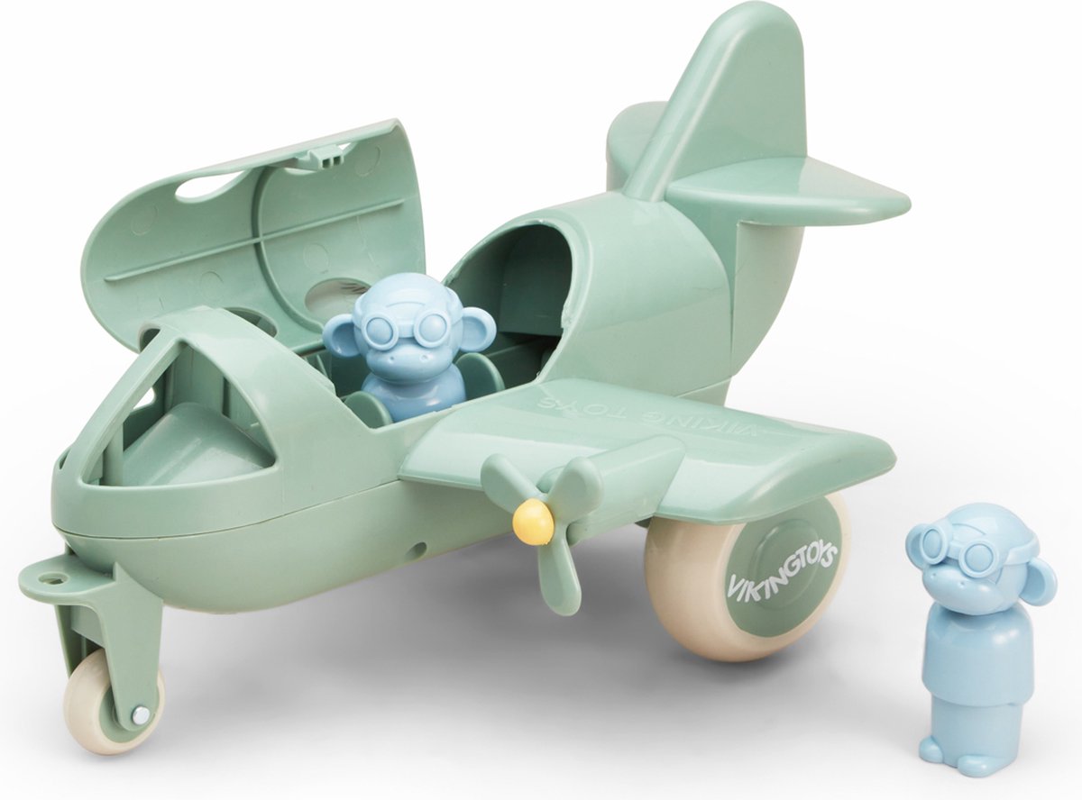 Wikingerspielzeug - re:line - Flugzeug mit Piloten