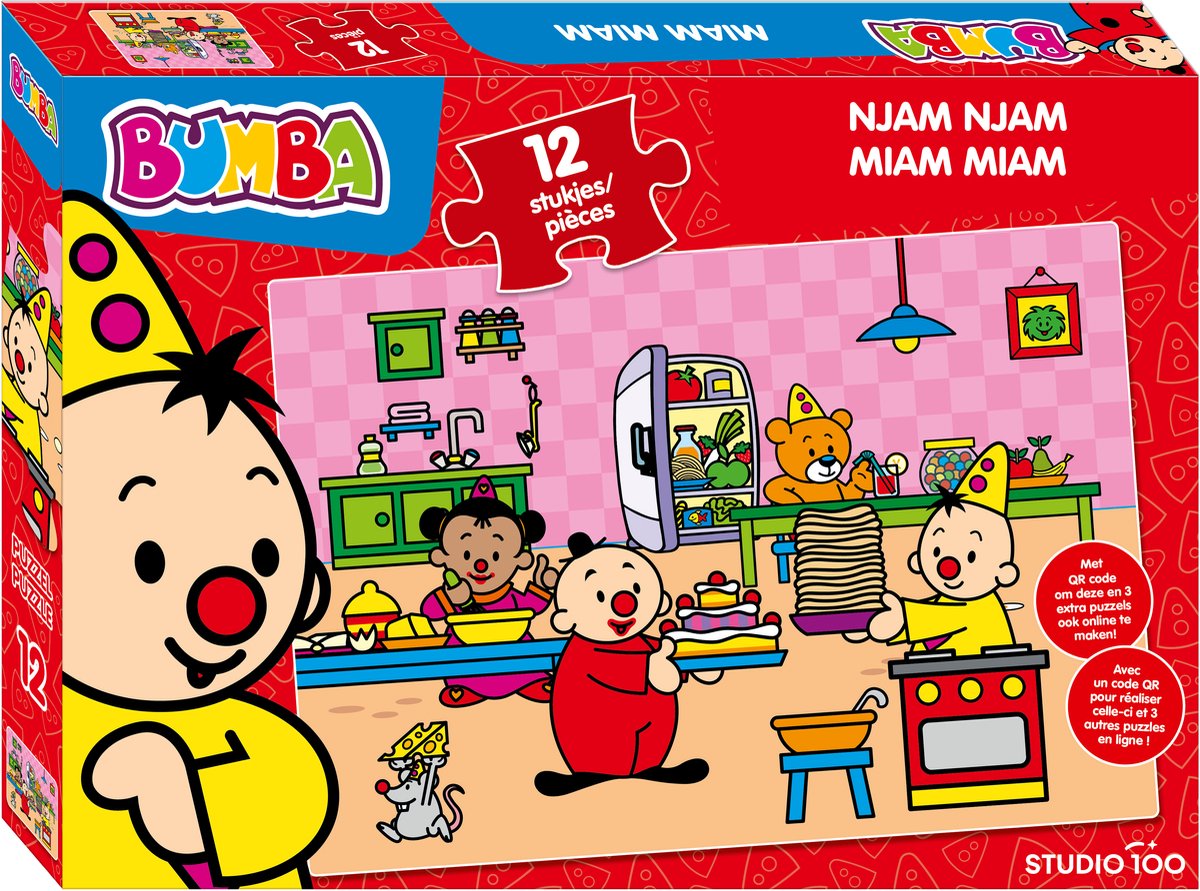 Bumba puzzel njam njam - 12st.