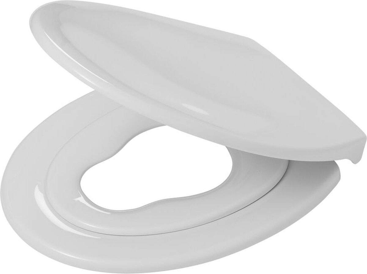 Tiger Tulsa - Toilettensitz U-Form - Toilettensitz mit Deckel - Absenkautomatik - Easy-Clean-Funktion - Thermoplast weiß