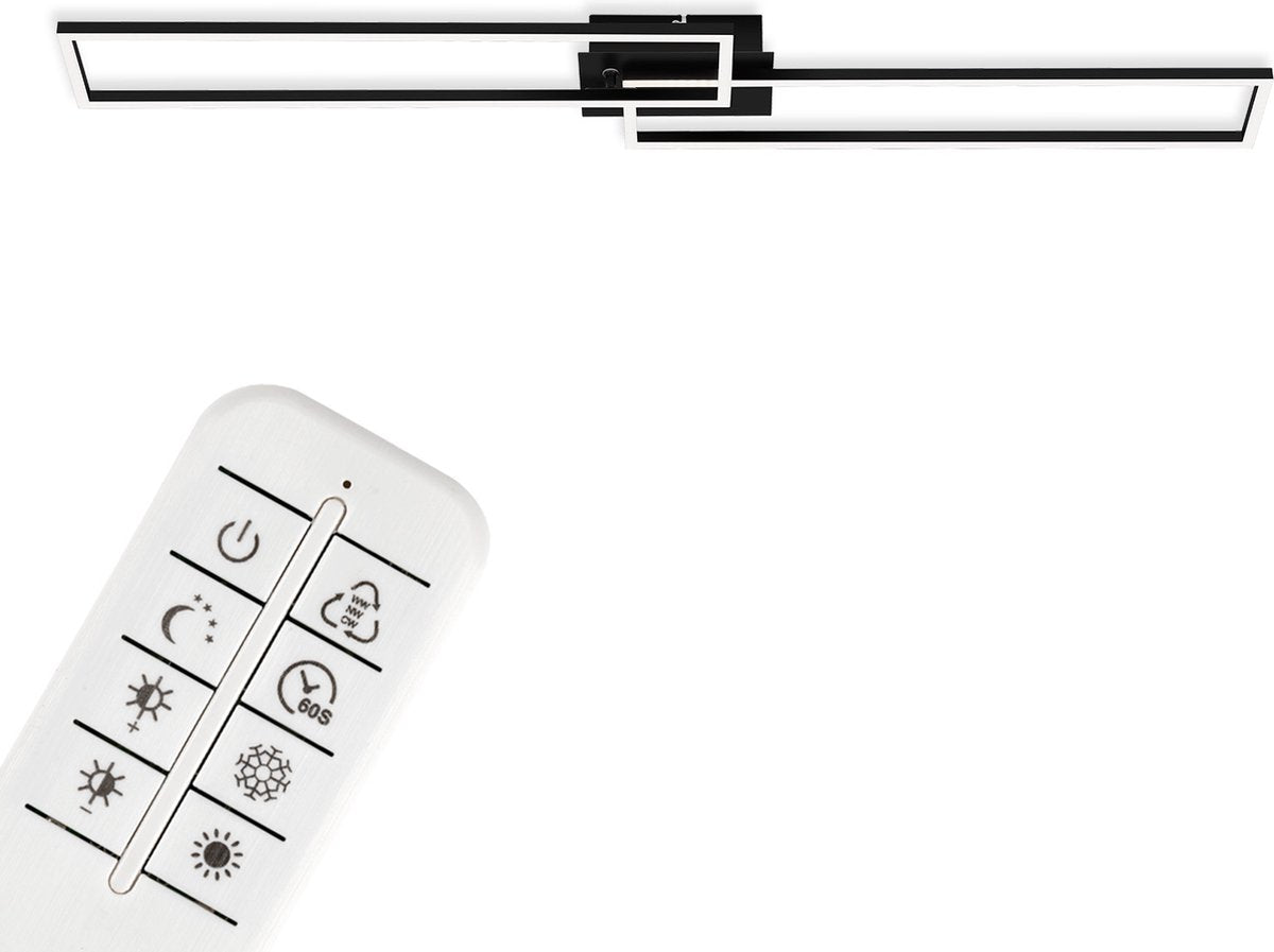 Briloner - LED Deckenleuchte - Deckenlampe - dimmbar - mit Fernbedienung - Farbtemperatursteuerung - inkl. Nachtlichtfunktion und Timer