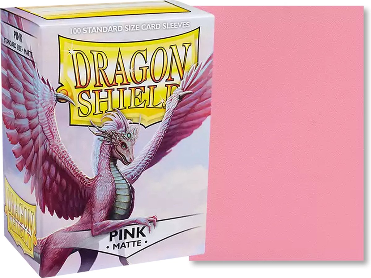 Arcane Tinmen Asmodee-Ärmel Drachenschild matt – Pink (100 ct) – en